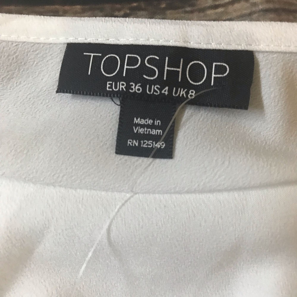 Topshop White Cowl Neck Cami - Picture 6 of 8